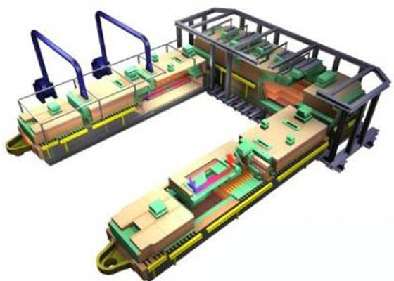 50 Tpd Glasschmelzofen Endgeschmorter Ofen mit fortschrittlichem Energiespardesign