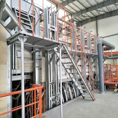 kaufen High Capacity Glass Melting Furnace with Stable Temperature Control for Raw Material Melting Processes online manufacture