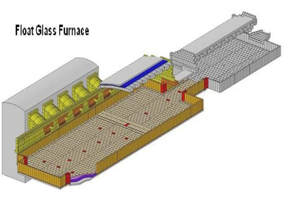 kaufen Großkapazitäts-Floatglas 300 TPD Kreuzbrennöfen online manufacture
